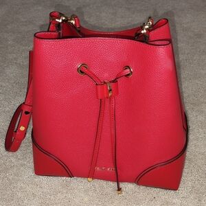 Michael Kors Mercer Gallery Red Bucket Bag. Used In Excellent Condition.